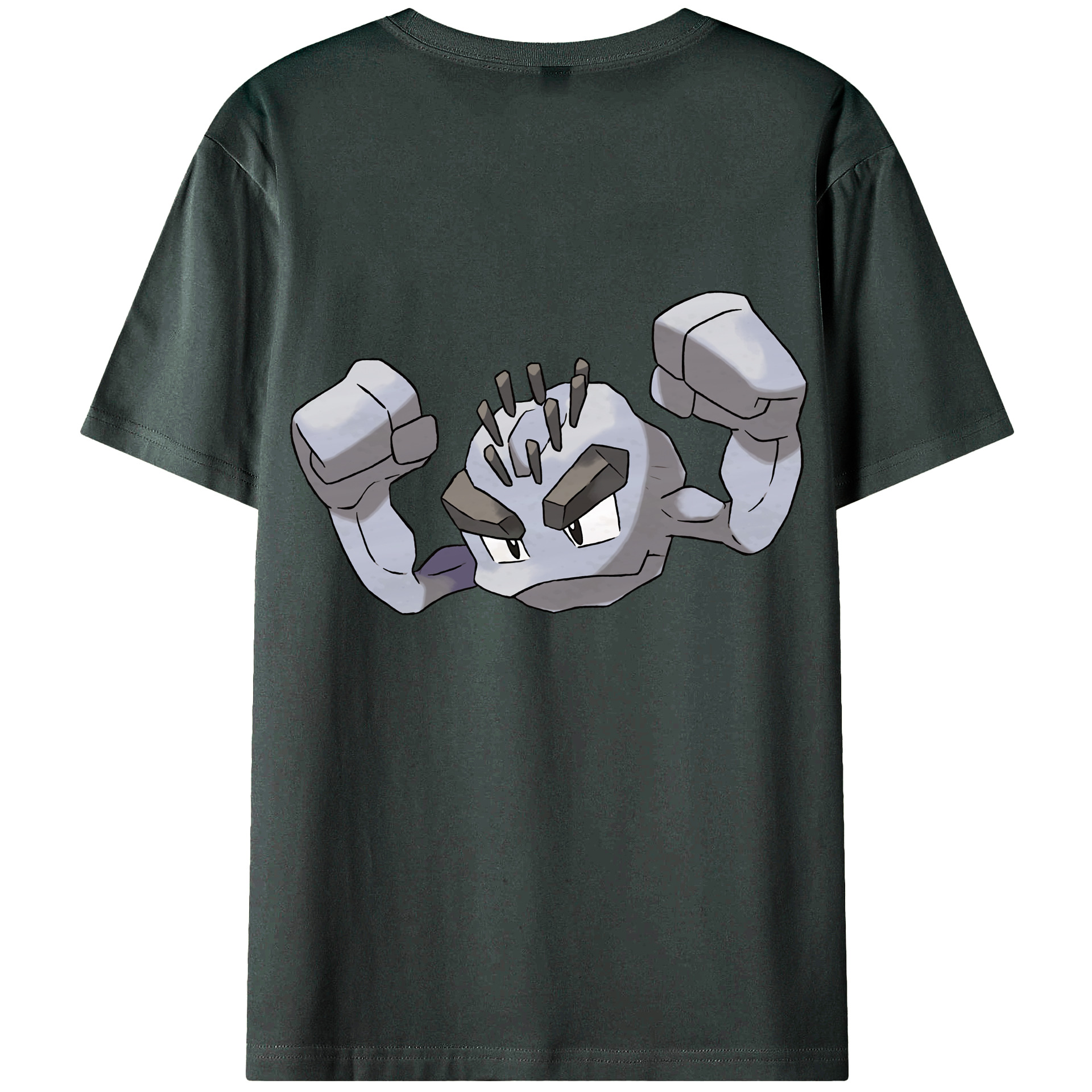 （画像用） ポケットモンスター Pokémon 綿100％ メンズ半袖Tシャツ（バックプリント） 通気性